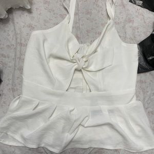 Cut out white top